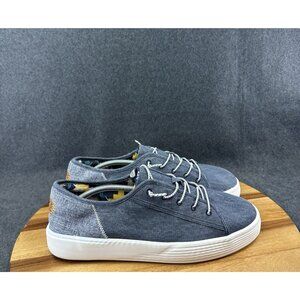 Hey Dude Cody M Craft Navy Blue Canvas Casual Comfort Shoes Mens Sz 13 Worn Once